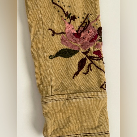 Sugar Lips Corduroy Embroidered Jacket Sz. M - Picture 4 of 7